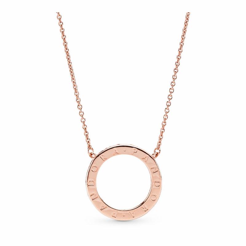 Pandora Australia Circle of Sparkle Necklace - Pandora Rose™ | WVEYSU816